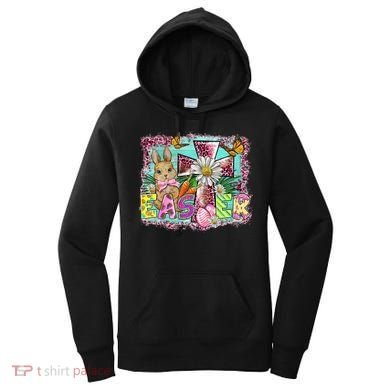 He Is Risen Easter Cross Coquette Jesus Christian Religious Women's Hoodie
