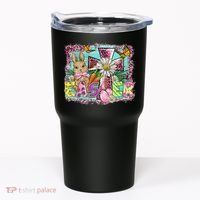 He Is Risen Easter Cross Coquette Jesus Christian Religious Tumbler thumb 0