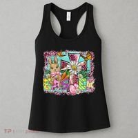 He Is Risen Easter Cross Coquette Jesus Christian Religious Women's Tank Top thumb 3