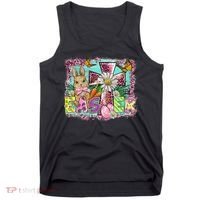 He Is Risen Easter Cross Coquette Jesus Christian Religious Tank Top thumb 0