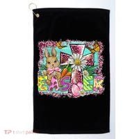 He Is Risen Easter Cross Coquette Jesus Christian Religious Golf Towel thumb 0
