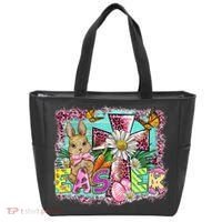 He Is Risen Easter Cross Coquette Jesus Christian Religious Tote Bag thumb 0