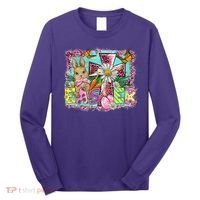 He Is Risen Easter Cross Coquette Jesus Christian Religious Long Sleeve Shirt thumb 0