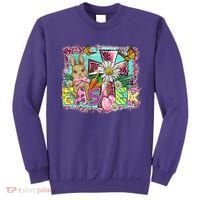 He Is Risen Easter Cross Coquette Jesus Christian Religious Sweatshirt thumb 0