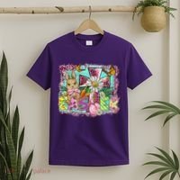 He Is Risen Easter Cross Coquette Jesus Christian Religious T-Shirt thumb 2