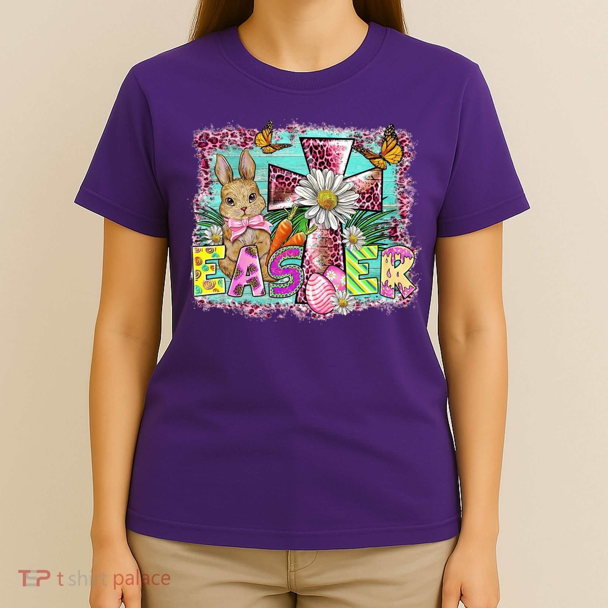 He Is Risen Easter Cross Coquette Jesus Christian Religious T-Shirt