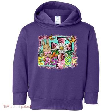 He Is Risen Easter Cross Coquette Jesus Christian Religious Toddler Hoodie