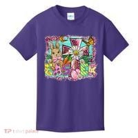 He Is Risen Easter Cross Coquette Jesus Christian Religious Kids T-Shirt thumb 0