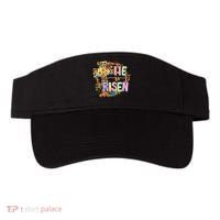 He Is Risen Floral Jesus Easter Day Christians Leopard Cross Visor thumb 0