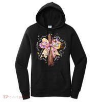 He Is Risen Jesus Christian Cross Bow Easter Girl Women's Hoodie thumb 0