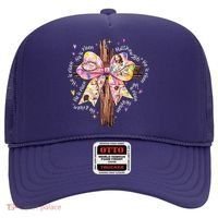He Is Risen Jesus Christian Cross Bow Easter Girl Hat thumb 0