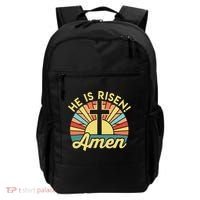 He Is Risen Amen Christian Easter Backpack thumb 0