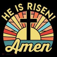 He Is Risen Amen Christian Easter Bucket Hat thumb 4