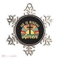 He Is Risen Amen Christian Easter Ornament thumb 0