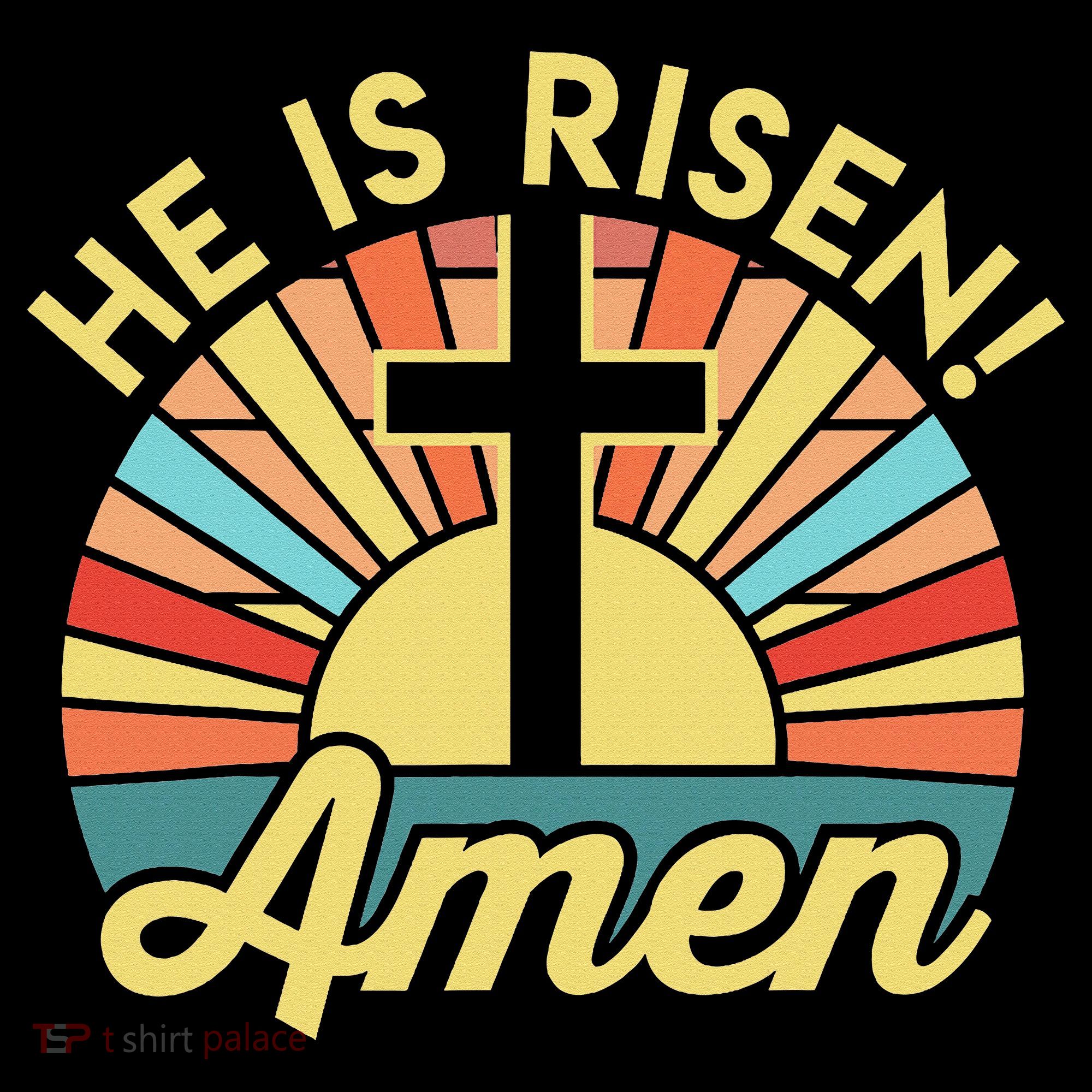 He Is Risen Amen Christian Easter Ornament