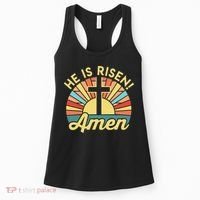 He Is Risen Amen Christian Easter Women's Tank Top thumb 0