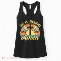 He Is Risen Amen Christian Easter Women's Tank Top thumb 0
