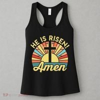 He Is Risen Amen Christian Easter Women's Tank Top thumb 3