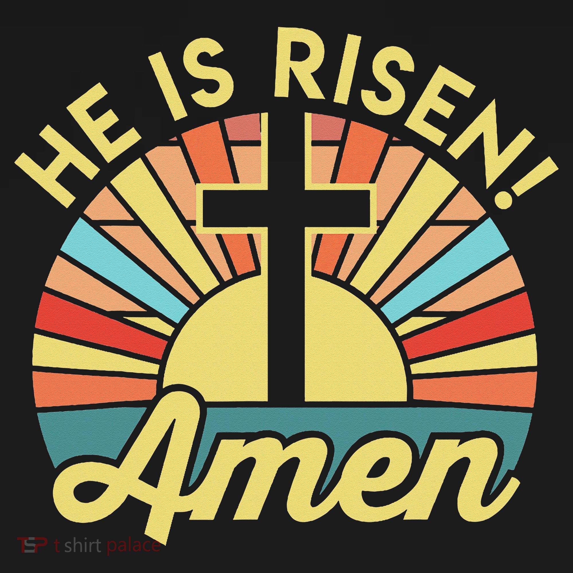 He Is Risen Amen Christian Easter Tank Top