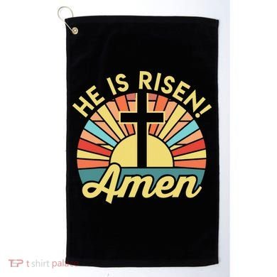 He Is Risen Amen Christian Easter Golf Towel