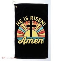 He Is Risen Amen Christian Easter Golf Towel thumb 0