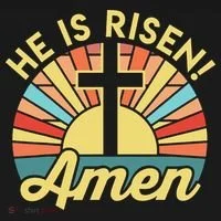 He Is Risen Amen Christian Easter Women's Long Sleeve Shirt thumb 2