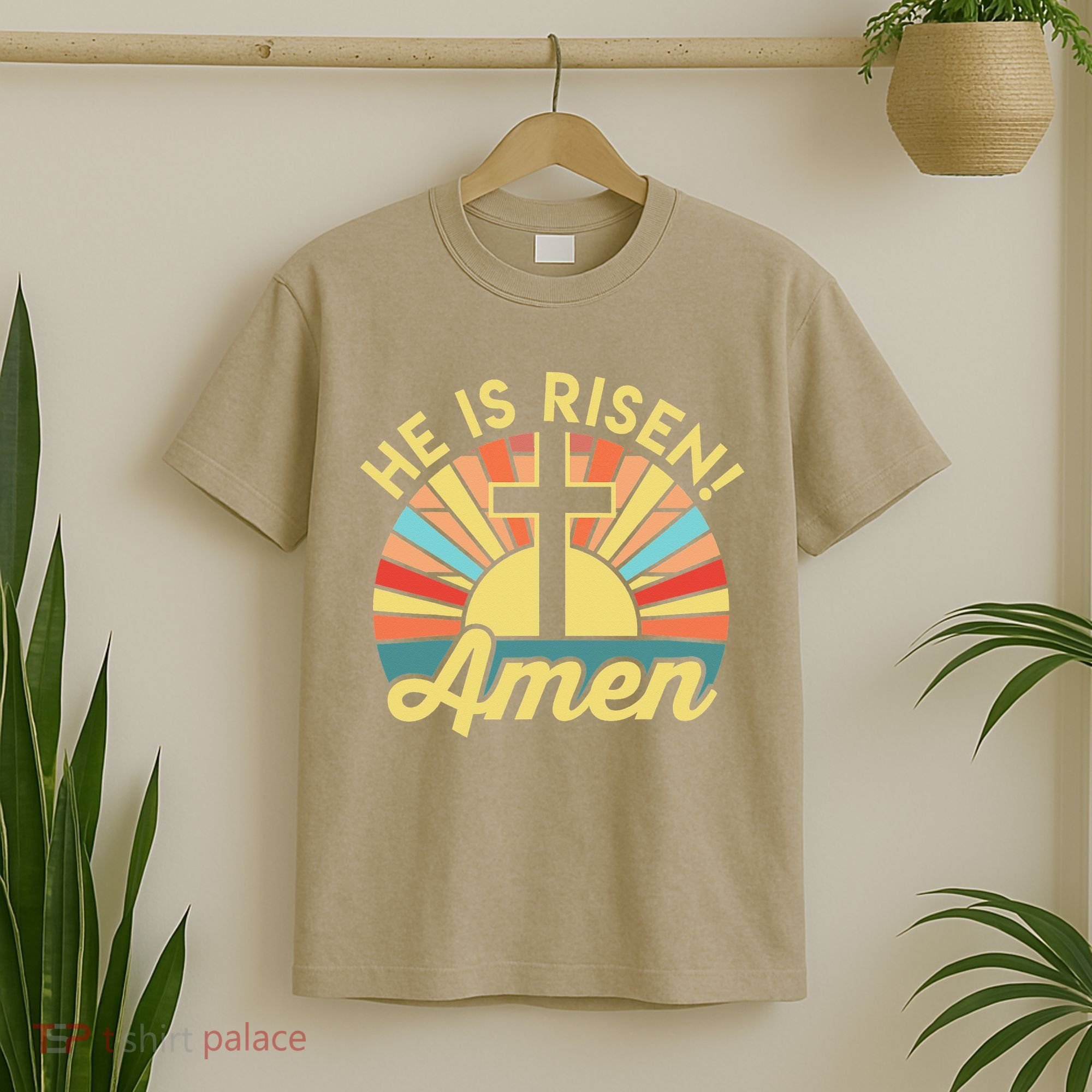 He Is Risen Amen Christian Easter T-Shirt