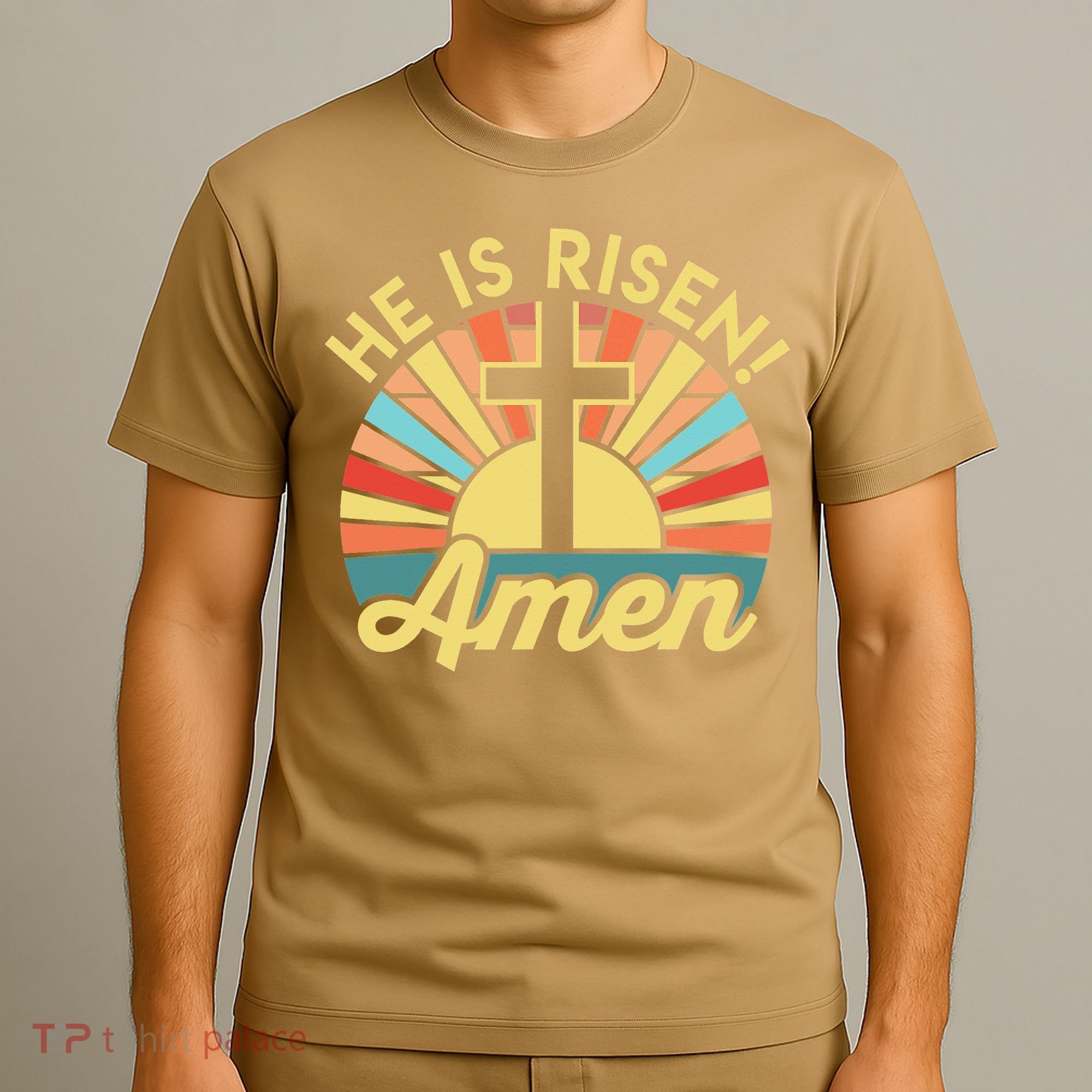 He Is Risen Amen Christian Easter T-Shirt