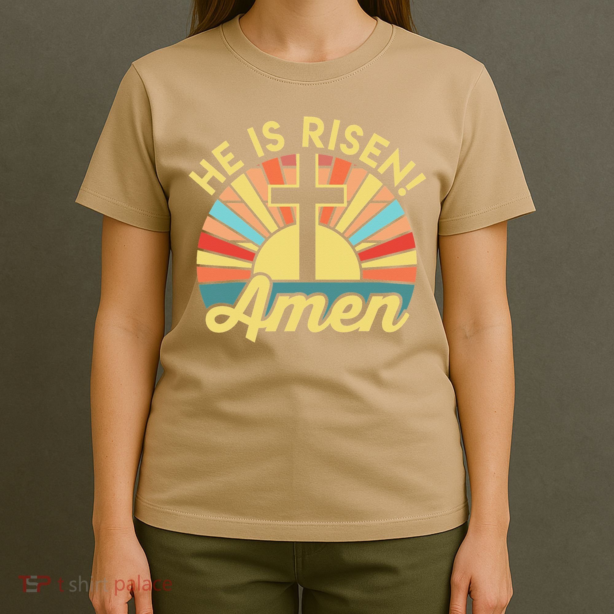 He Is Risen Amen Christian Easter T-Shirt