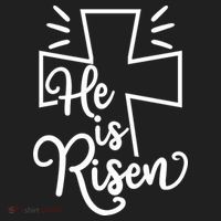 He Is Risen Jesus Cross Easter Women's Sweatshirt thumb 2