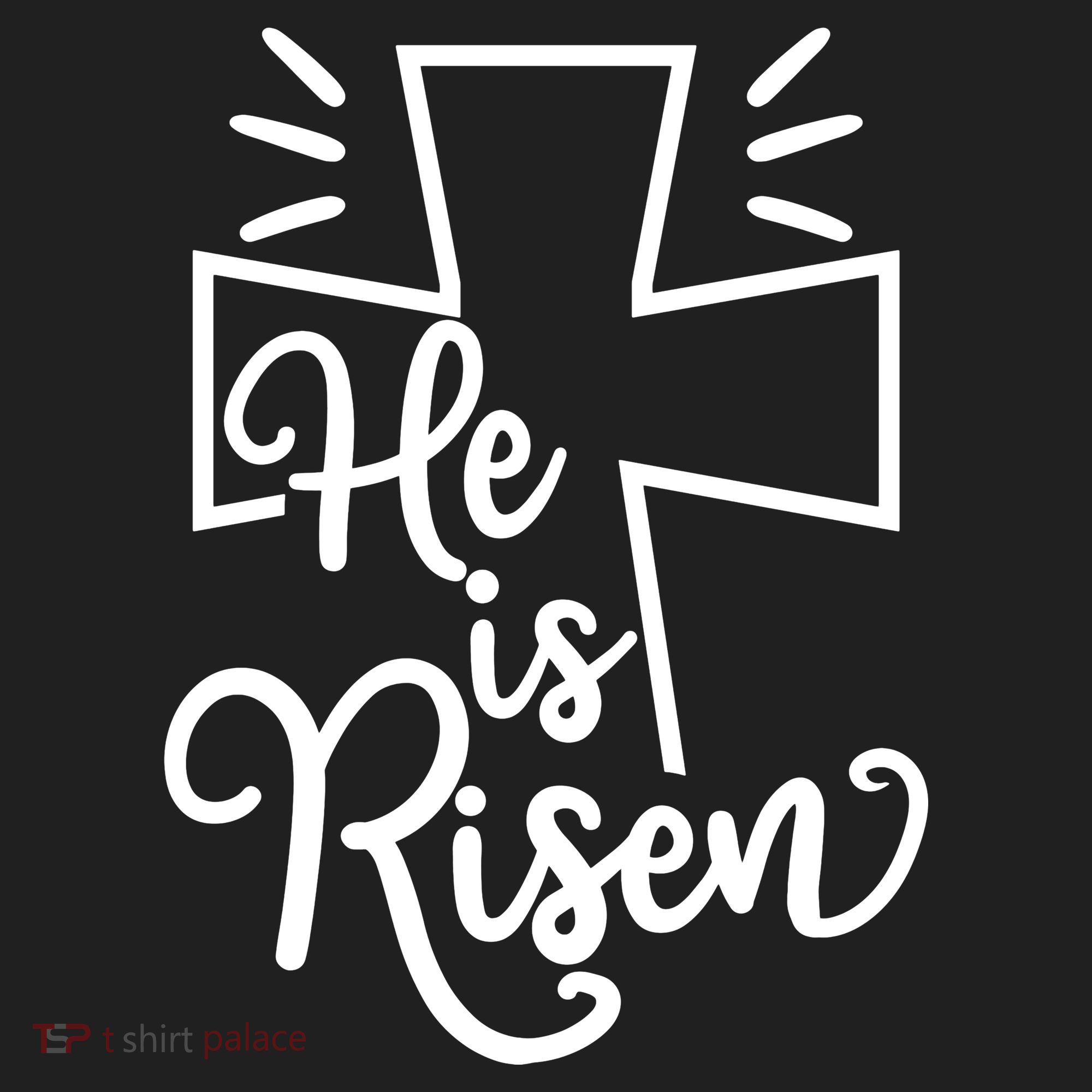 He Is Risen Jesus Cross Easter Women's Sweatshirt