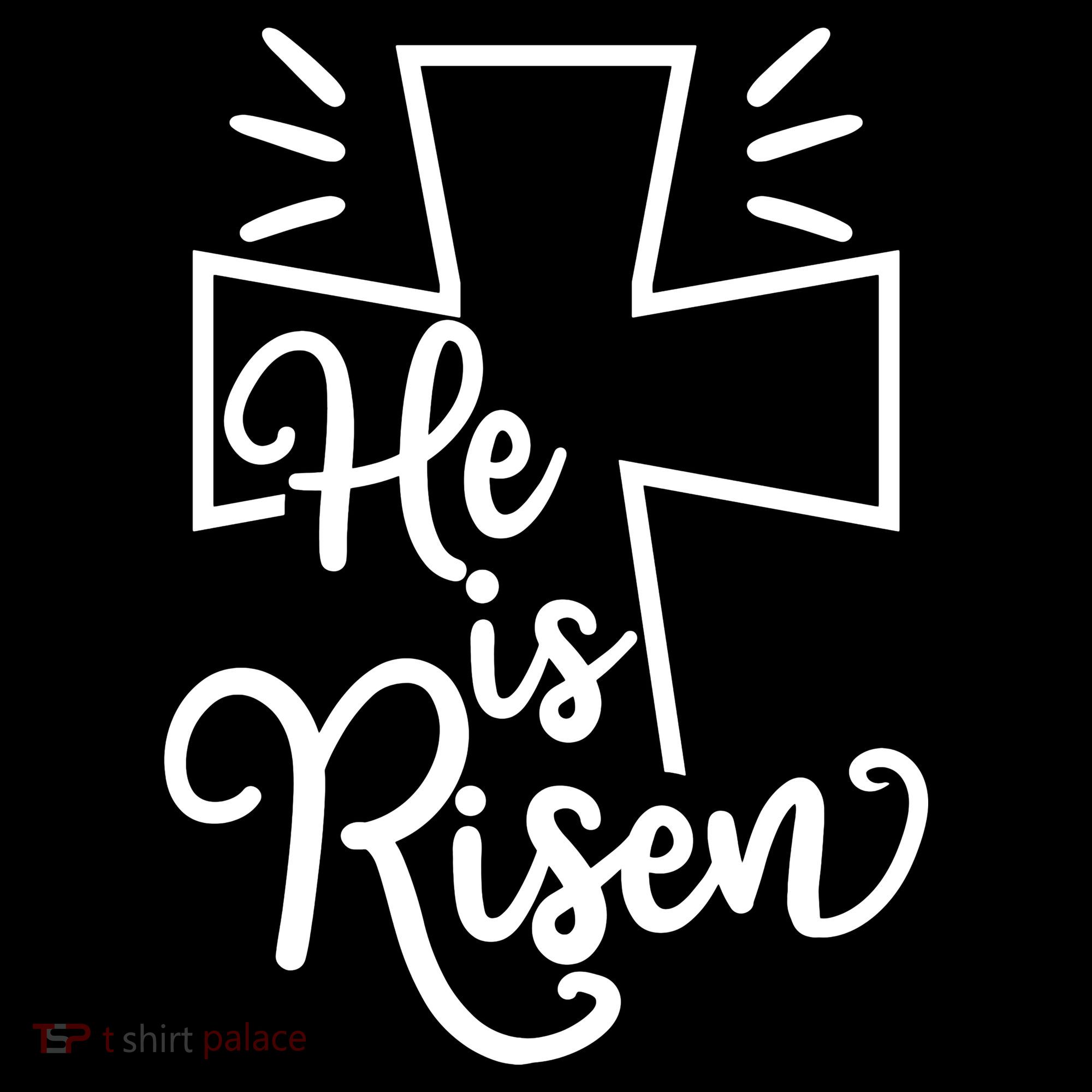 He Is Risen Jesus Cross Easter Tote Bag