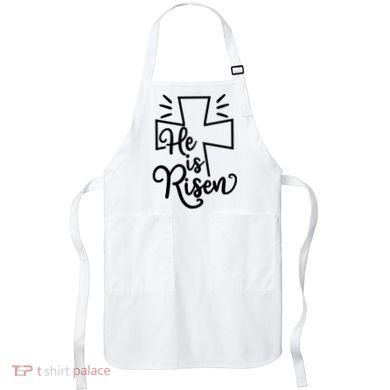 He Is Risen Jesus Cross Easter Apron