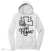 He Is Risen Jesus Cross Easter Women's Hoodie thumb 0