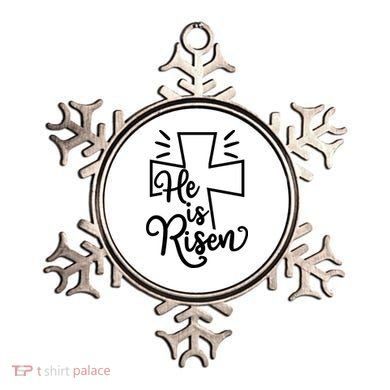 He Is Risen Jesus Cross Easter Ornament