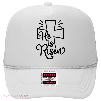 He Is Risen Jesus Cross Easter Hat