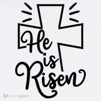 He Is Risen Jesus Cross Easter Kids Long Sleeve Shirt thumb 2