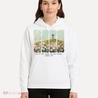 He Is Risen Christian Wildflower Happy Easter Hoodie thumb 5