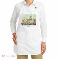 He Is Risen Christian Wildflower Happy Easter Apron thumb 2