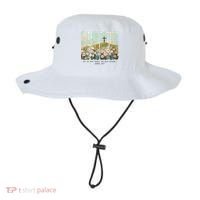 He Is Risen Christian Wildflower Happy Easter Bucket Hat thumb 0
