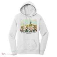 He Is Risen Christian Wildflower Happy Easter Women's Hoodie thumb 0