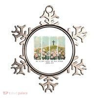 He Is Risen Christian Wildflower Happy Easter Ornament thumb 0