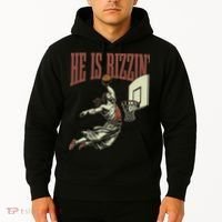 He Is Rizzin Funny Jesus Playing Basketball Meme Easter Hoodie thumb 2