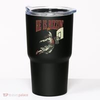 He Is Rizzin Funny Jesus Playing Basketball Meme Easter Tumbler thumb 0