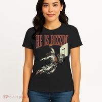 He Is Rizzin Funny Jesus Playing Basketball Meme Easter Women's T-Shirt thumb 4