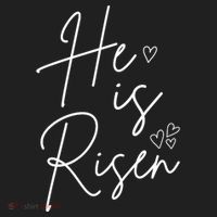 He Is Risen Jesus Easter Heart Women's Sweatshirt thumb 2