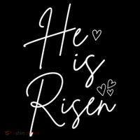 He Is Risen Jesus Easter Heart Backpack thumb 2