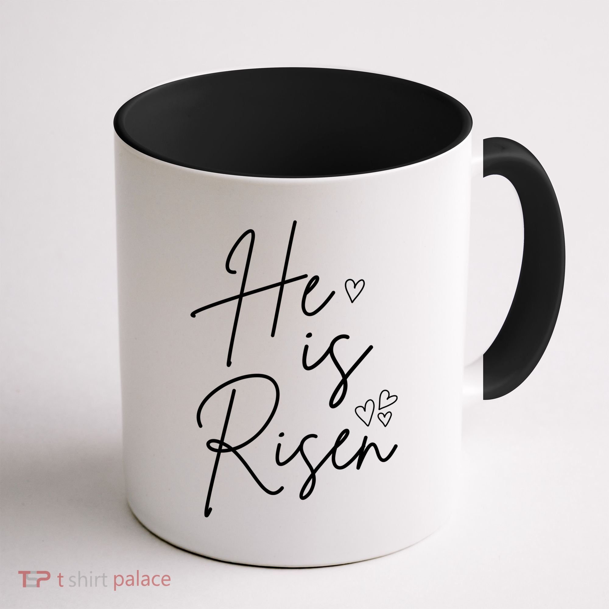 He Is Risen Jesus Easter Heart Coffee Mug