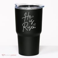 He Is Risen Jesus Easter Heart Tumbler thumb 0