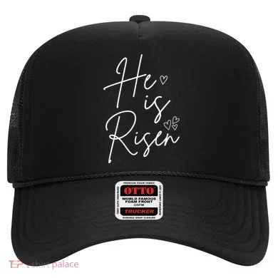 He Is Risen Jesus Easter Heart Hat